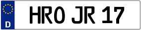 Trailer License Plate